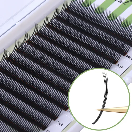 Hot Selling Soft Ellipse Flat Eyelash Extensions Cashmere Flat Lashes Extensions Flat False Lashes