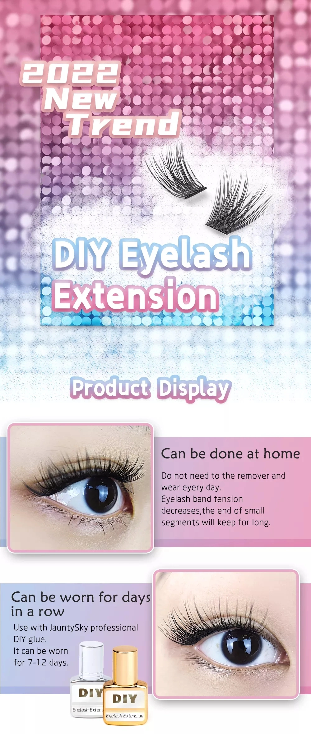 Professional Silk Premade Volume Fans Private Label Lashes Individual Eyelash Extension Supplies