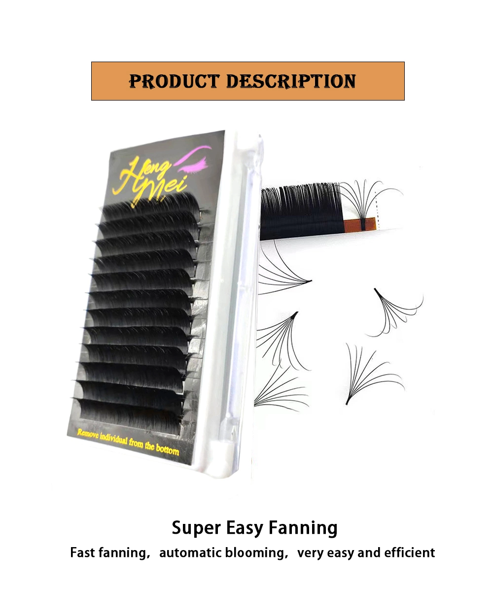 Professional Soft Mink Lash Extension Manufacturer Supplies Individual Easy Fan Eyelash Extensions