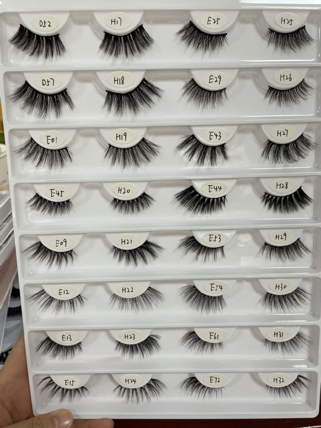 100% Plant Fiber Lashes with Custom Package Fluffy Wispy Degradable Eyelashes