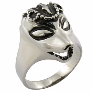 Bague en forme de loup pour hommes 316L