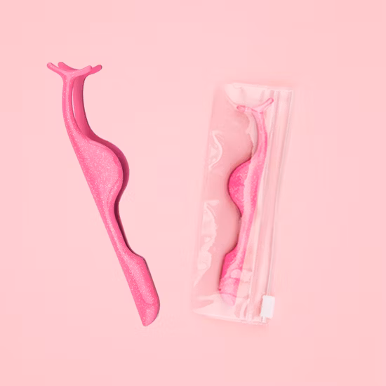 Pince à épiler en vison en acier inoxydable avec Logo personnalisé mélangeant une pince à épiler en or rose bleu pour l'extension des cils