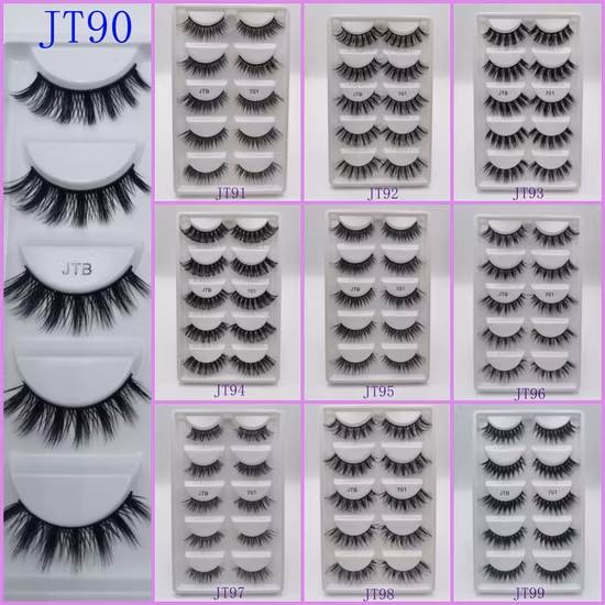 Couleur de vente chaude 25mm cils colorés cils de vison violet de couleur avec des cils à bas prix