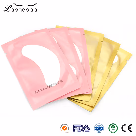 Coussinets de cils en gel sous les yeux non pelucheux pour l'extension des cils