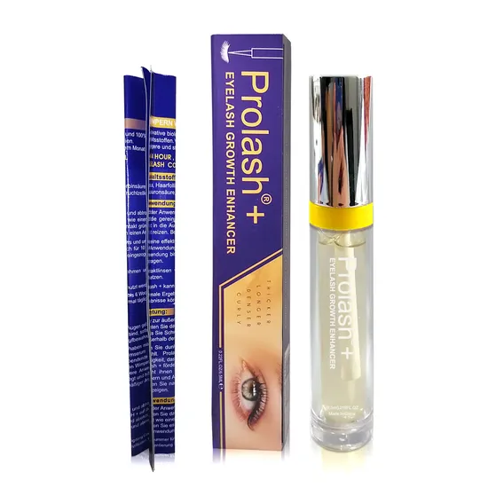 Meilleure vente de sérum de croissance des cils Prolash + naturel Croissance des traitements des cils