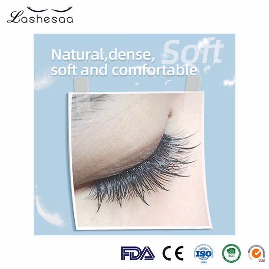 Mengfan Chine Unique Lashes Fabricant Rapide Facile Fanning Maquillage Volume Cils Doux et Confortable Vison Cils Extension a Formes Fée Cluster Lashes