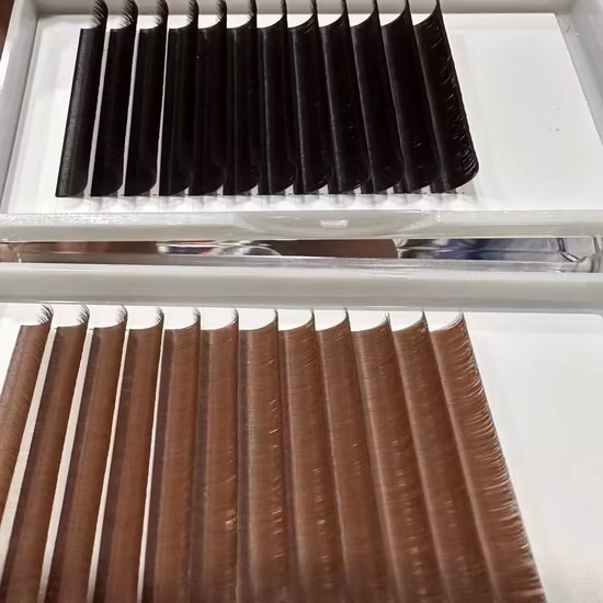Ensemble de pinces à épiler pour extensions de cils Pince à épiler droite et incurvée en acier inoxydable Pince à épiler pour extensions de cils de volume professionnel