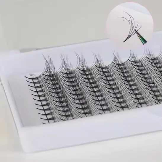 Mengfan Chine Spikes Lashes Faux Lashes Fabricants Extension de cils Plateaux de cils Extension de cils Extension de cils de vison individuel Cils en grappe de fées
