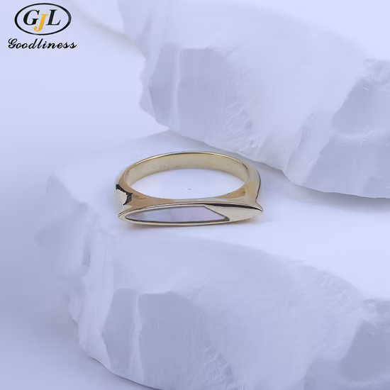 Bague goutte à goutte en émail géométrique en argent sterling S925